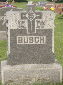 Andrew and Anna Busch headstone