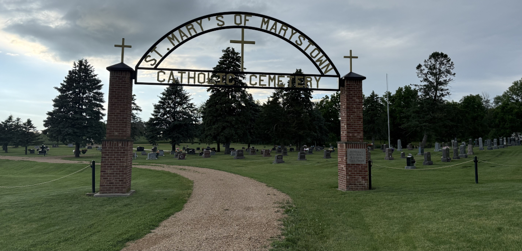 St. Mary's of Marystown Catholic Cemetery entrance