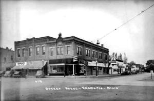 First Avenue looking west from Holmes Street, 1948