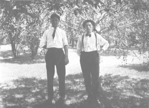 Herman Duede and William Schmabel, circa 1915 
