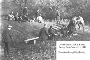 Good Fellows Club at Kopp's Lovely Park, Oct. 15, 1916   
