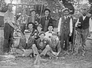 Men outside  