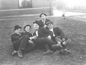 Men outside, circa 1915  