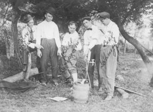 Fred Duede, Unknown, Bill Spooner, Unknown, Bill Schnagel, 1912 