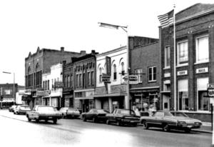 North side of First Ave., looking west , circa 1960 