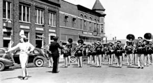 Parade on First Avenue and Lewis Street, circa 1950  