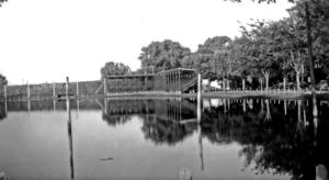 Flooding at Riverside Park, circa 1945     
