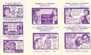 Shakopee Theatre movie ads, 1944