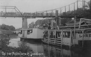 Steamship on the Minnesota River at Shakopee   