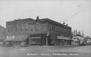 South side of First Avenue looking west from Holmes Street, 1948