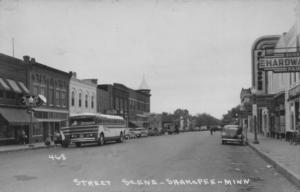 First Avenue looking east from Holmes Street, 1948