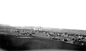 View from new water on Tenth Avenue between Holmes and Fuller Streets, circa 1940  