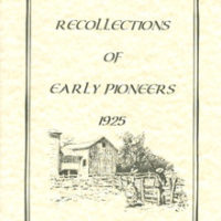 Recollections of Early Pioneers: 1925