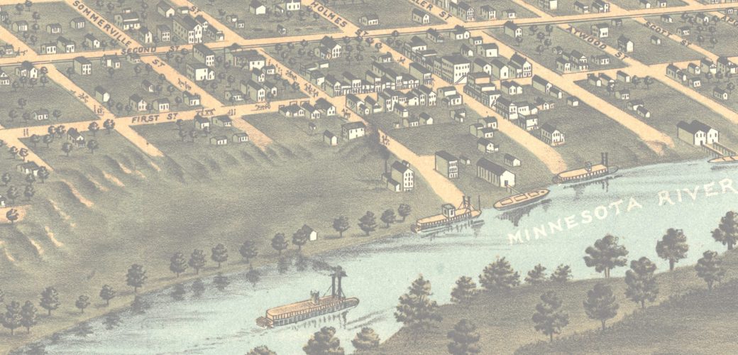 Shakopee 1869 Map