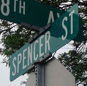 Spencer St. Sign