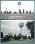Water tower on Tenth Avenue and Holmes Street intersection, then vs. 2003