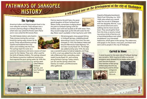 Pathways of Shakopee History Trail Sign 7